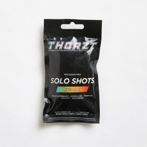 THORZT FIVE PACK SUGAR FREE SOLO SHOT MIXED FLAVOURS - 5 SACHETS